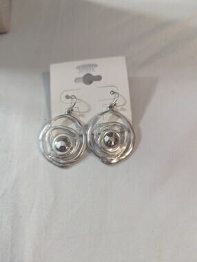Icon collection silver earrings